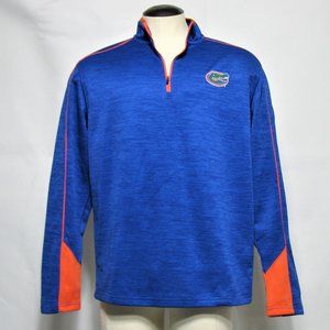 NEW Colosseum Florida Gators Long Sleeve 1/4 Zip Sweatshirt Pullover Men's Large